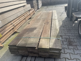 Ca. 35x Purple Heart Planken Fijnbezaagd, 25x200mm, lengte 335cm